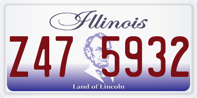 IL license plate Z475932