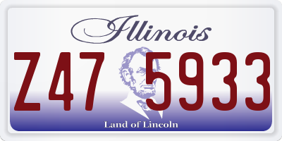 IL license plate Z475933