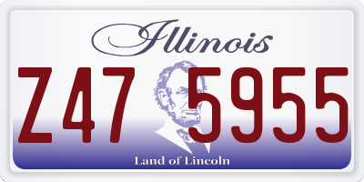 IL license plate Z475955