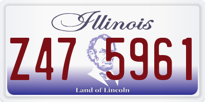IL license plate Z475961