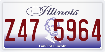 IL license plate Z475964