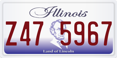 IL license plate Z475967