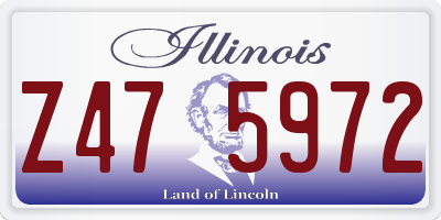 IL license plate Z475972