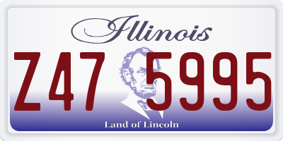 IL license plate Z475995