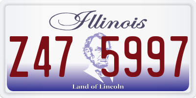 IL license plate Z475997