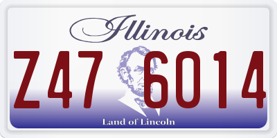 IL license plate Z476014