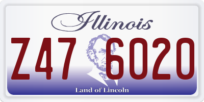 IL license plate Z476020