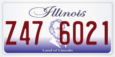 IL license plate Z476021