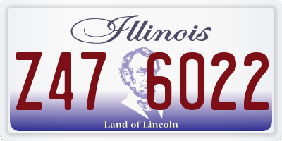 IL license plate Z476022