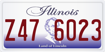 IL license plate Z476023
