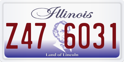 IL license plate Z476031