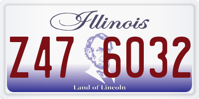 IL license plate Z476032