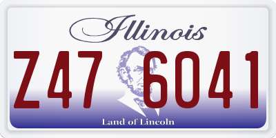 IL license plate Z476041