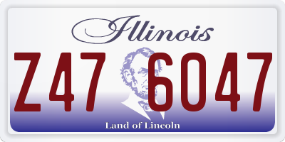 IL license plate Z476047