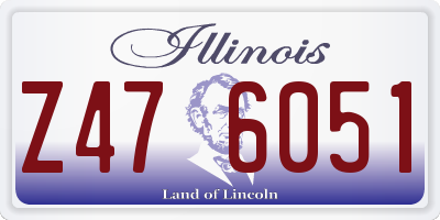 IL license plate Z476051