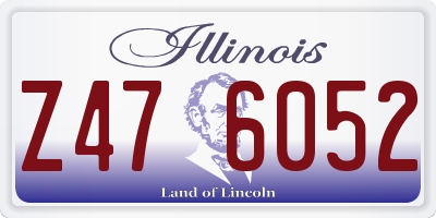 IL license plate Z476052