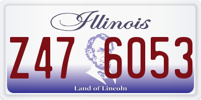 IL license plate Z476053