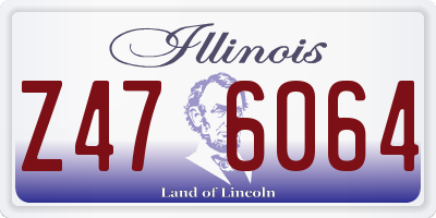 IL license plate Z476064