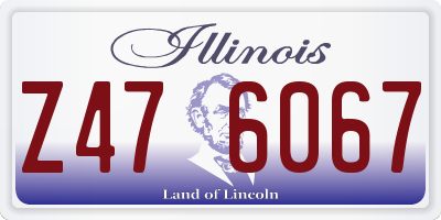 IL license plate Z476067