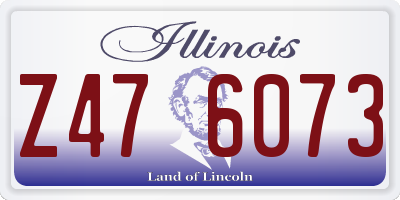 IL license plate Z476073