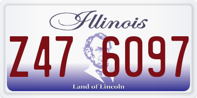 IL license plate Z476097