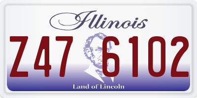 IL license plate Z476102