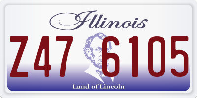 IL license plate Z476105