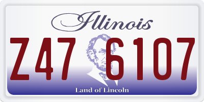IL license plate Z476107