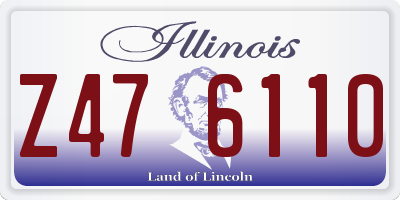 IL license plate Z476110