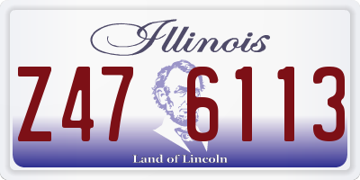 IL license plate Z476113