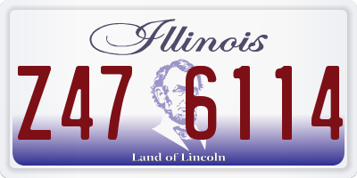 IL license plate Z476114