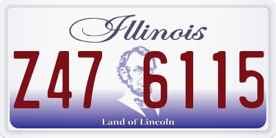 IL license plate Z476115