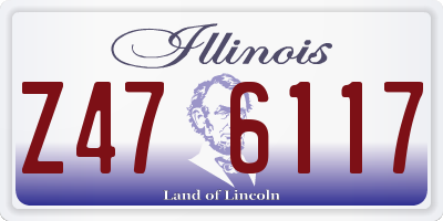 IL license plate Z476117