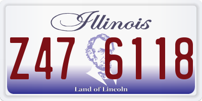 IL license plate Z476118
