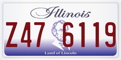 IL license plate Z476119