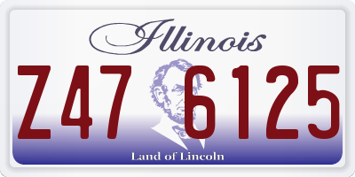 IL license plate Z476125