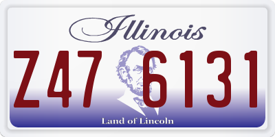 IL license plate Z476131