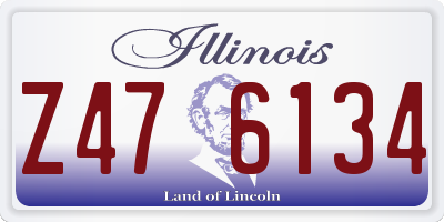 IL license plate Z476134