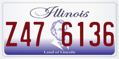 IL license plate Z476136
