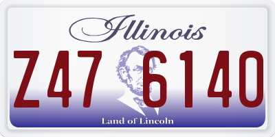 IL license plate Z476140