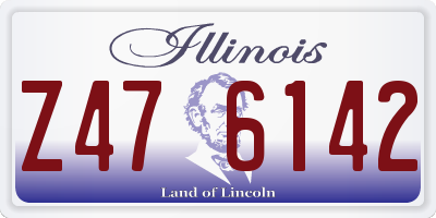 IL license plate Z476142