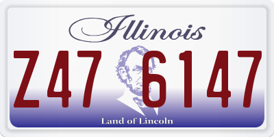 IL license plate Z476147