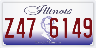 IL license plate Z476149