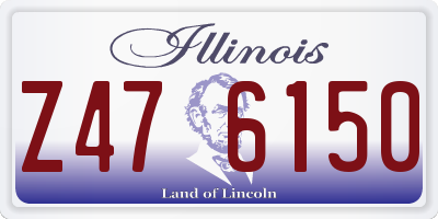 IL license plate Z476150