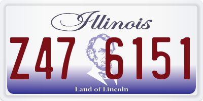 IL license plate Z476151