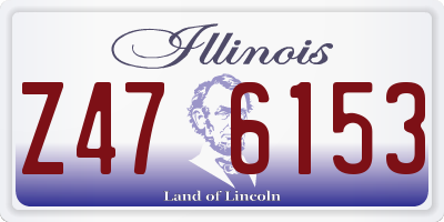 IL license plate Z476153