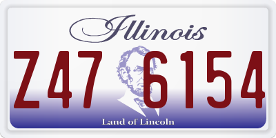 IL license plate Z476154