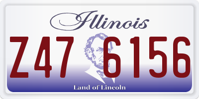 IL license plate Z476156