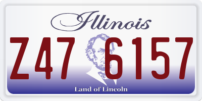 IL license plate Z476157