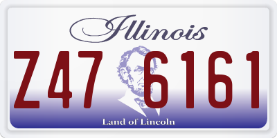 IL license plate Z476161